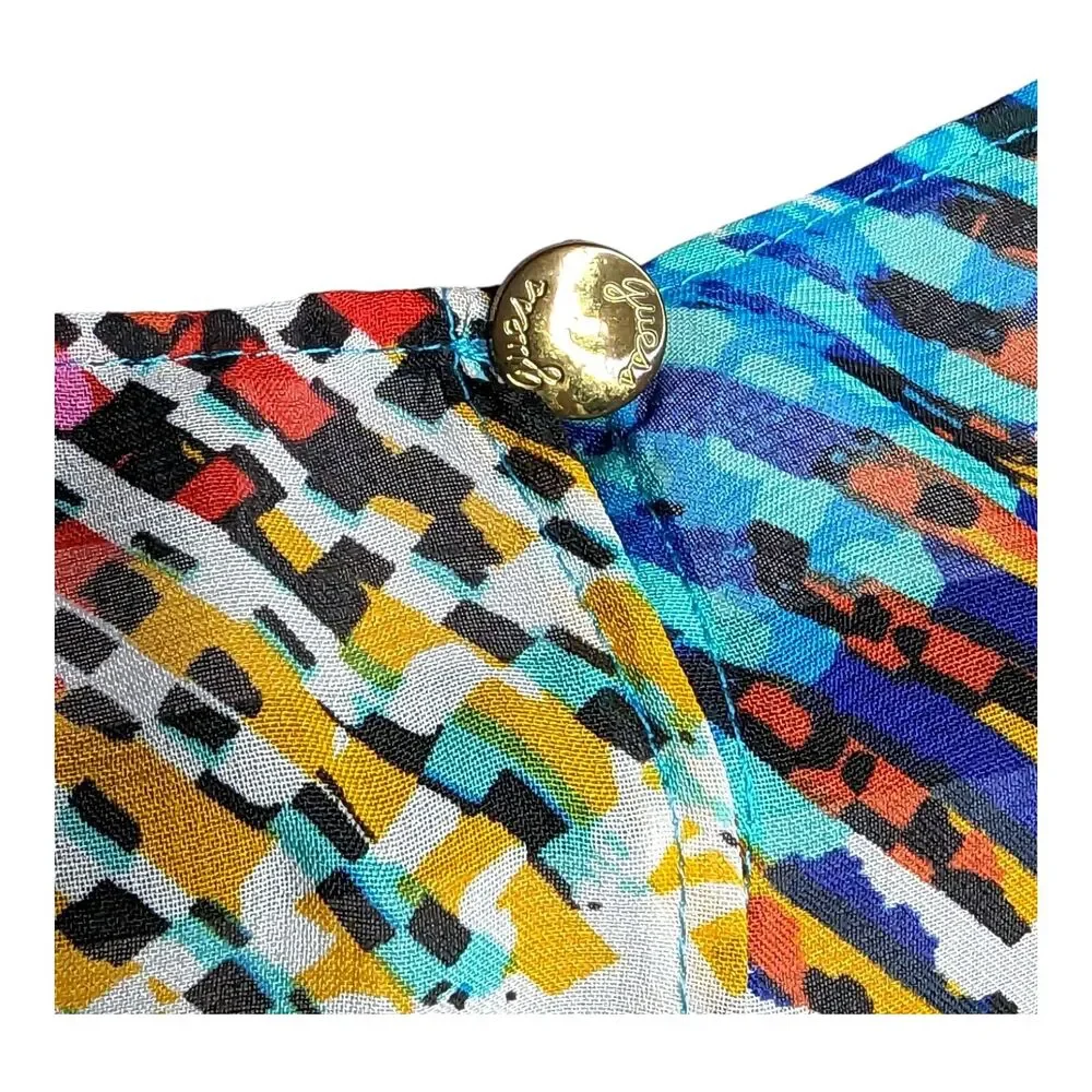 Guess Womens Sleeveless Colorful Dress Size 8 Lightweight Flowy Sheer‎ - Picture 4 of 7